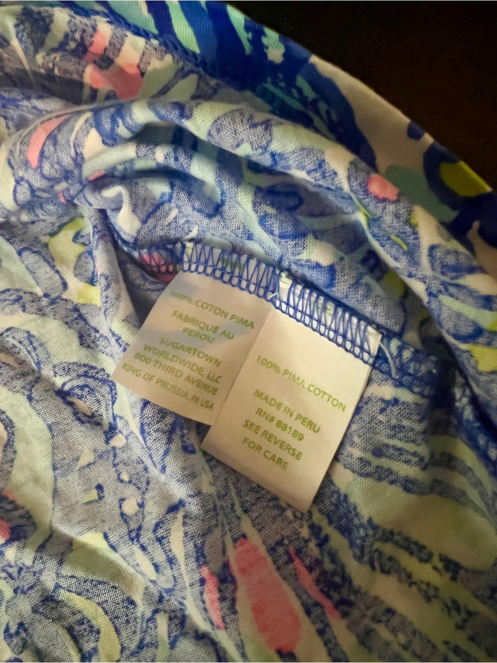 Lilly Pulitzer Amina V-neck Blue Multi Paisley Print Sleeveless Dress Size Small - Picture 12 of 13